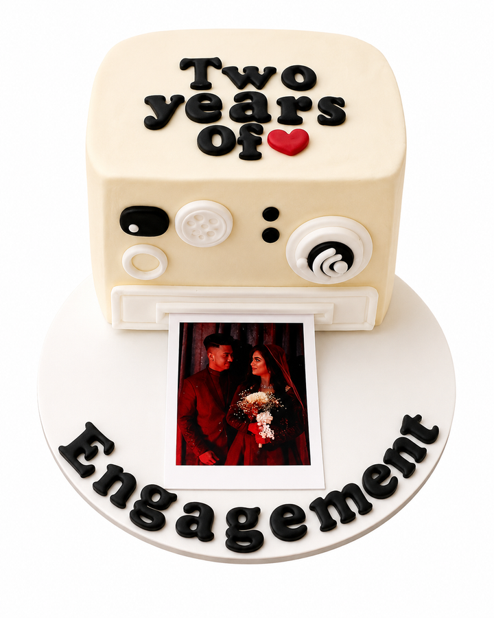 Polaroid Camera Bento Anniversary Cake