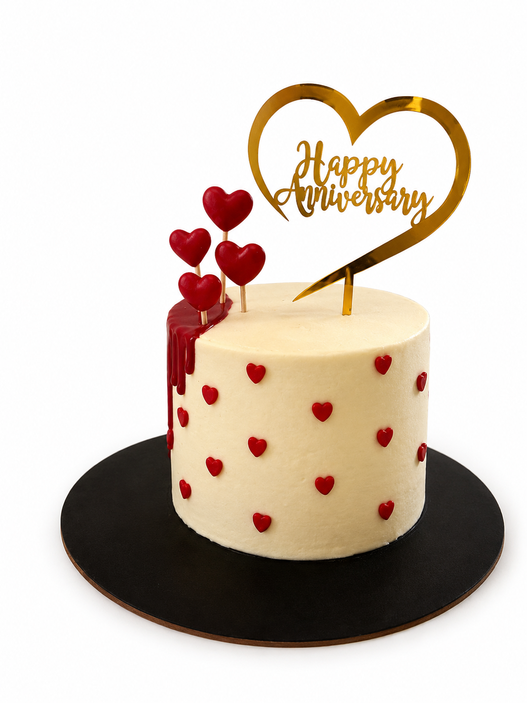 Hearts Bento Anniversary Cake