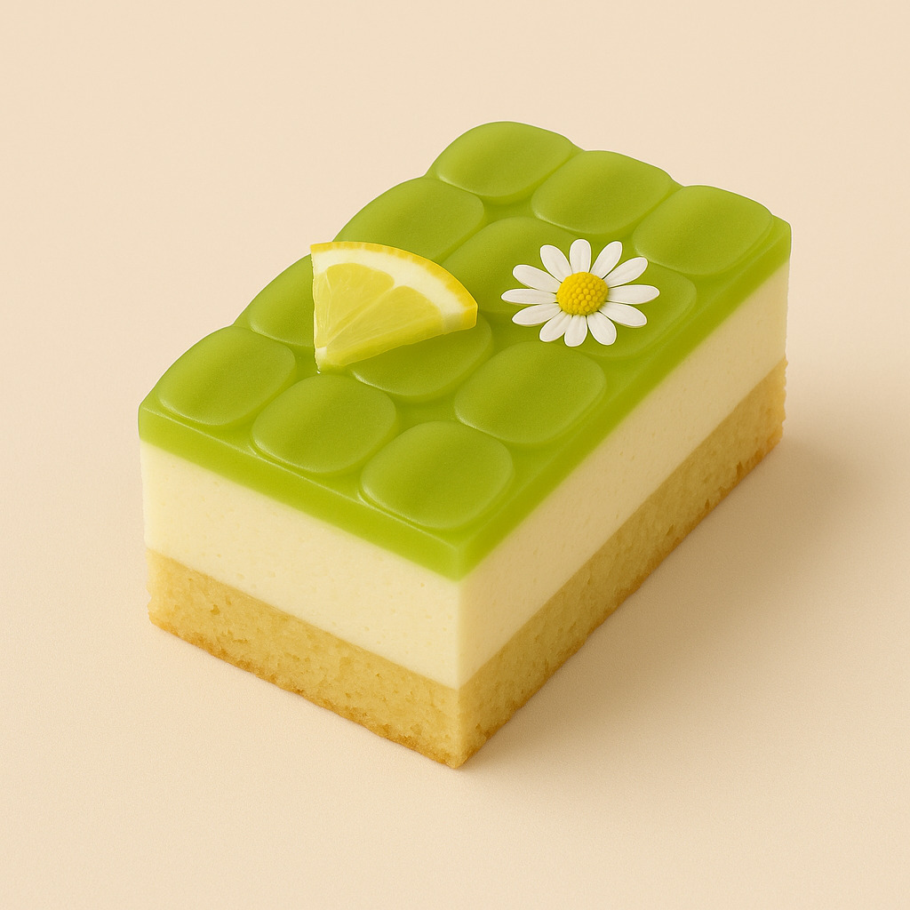 Grape & Lemon Zest Cake Slice