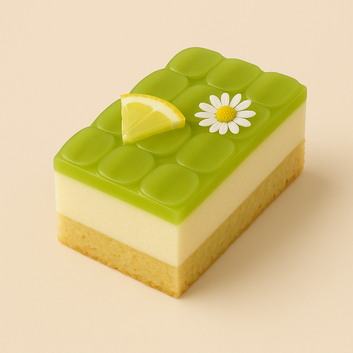 Grape & Lemon Zest Cake Slice