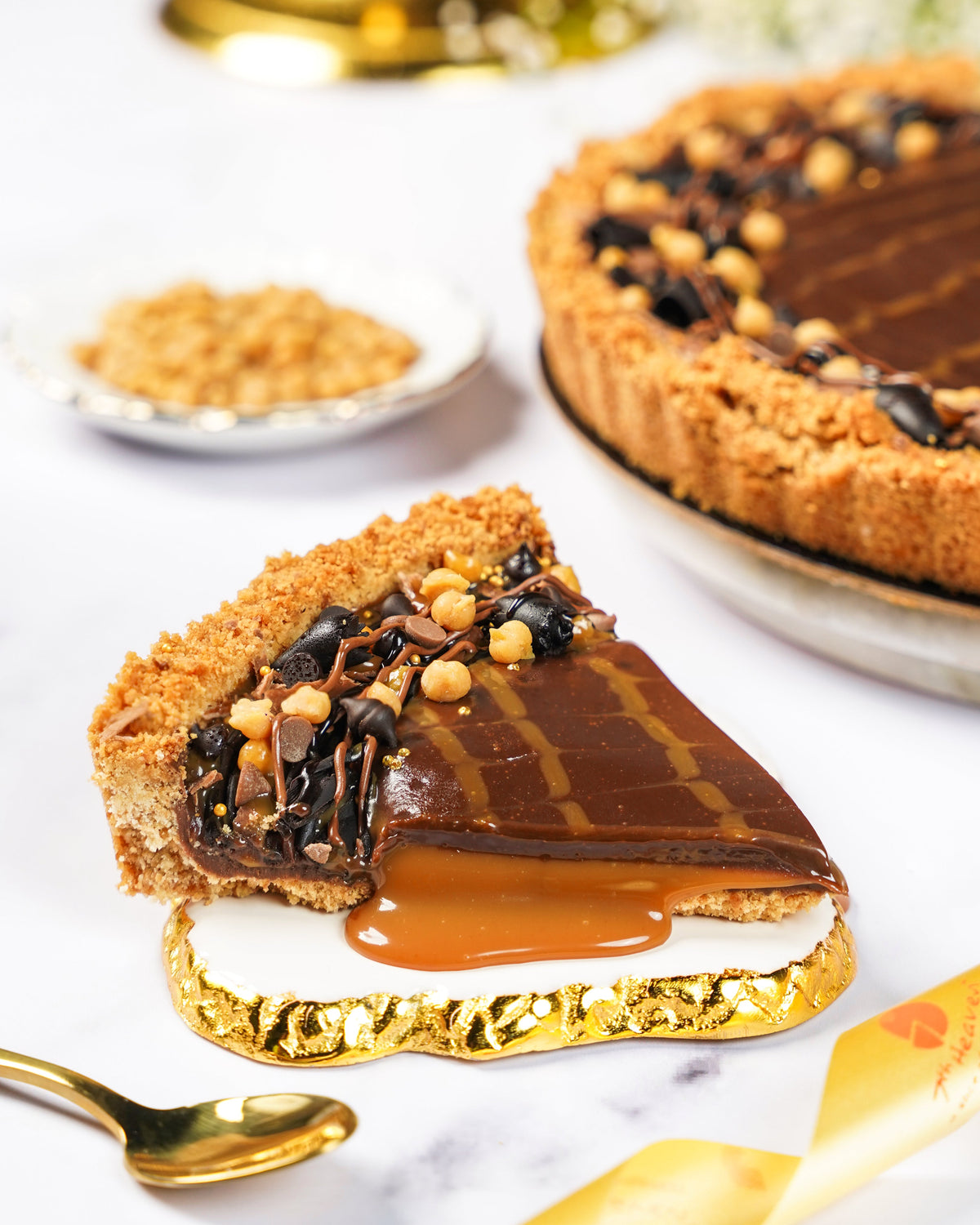 Chocolate Caramel Pie Cake